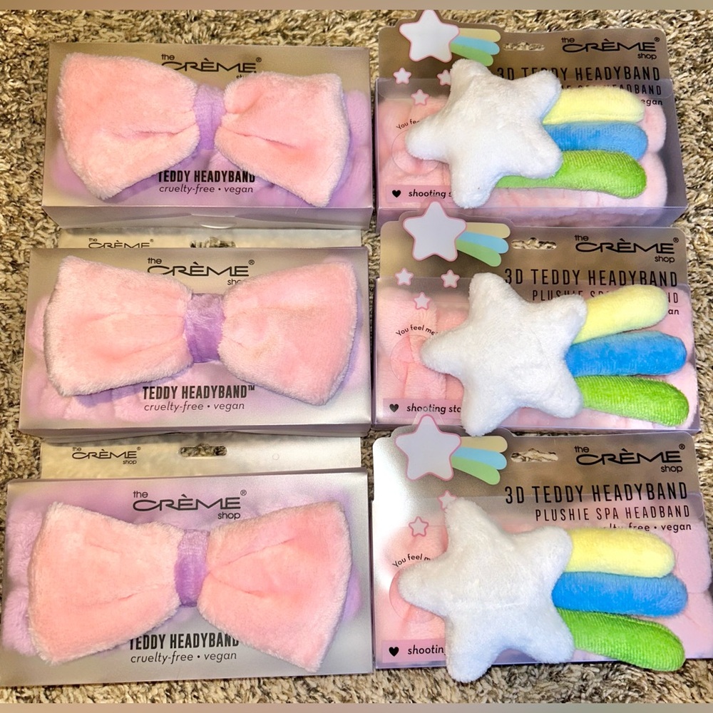 6 Pack- The Crème Shop Spa Headbands